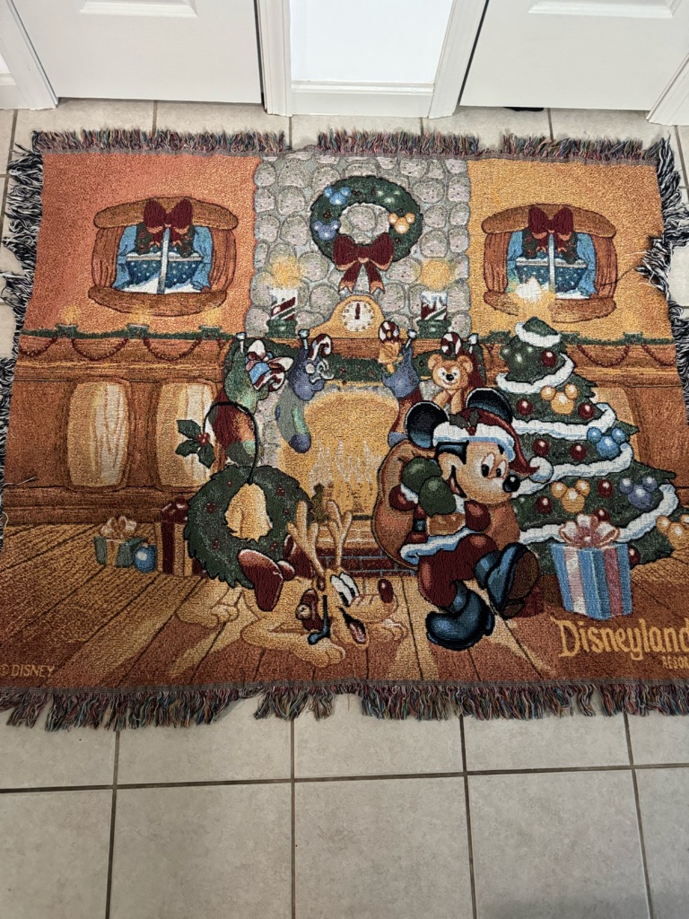 Disney Holiday Christmas Mickey & Friends Throw Blanket